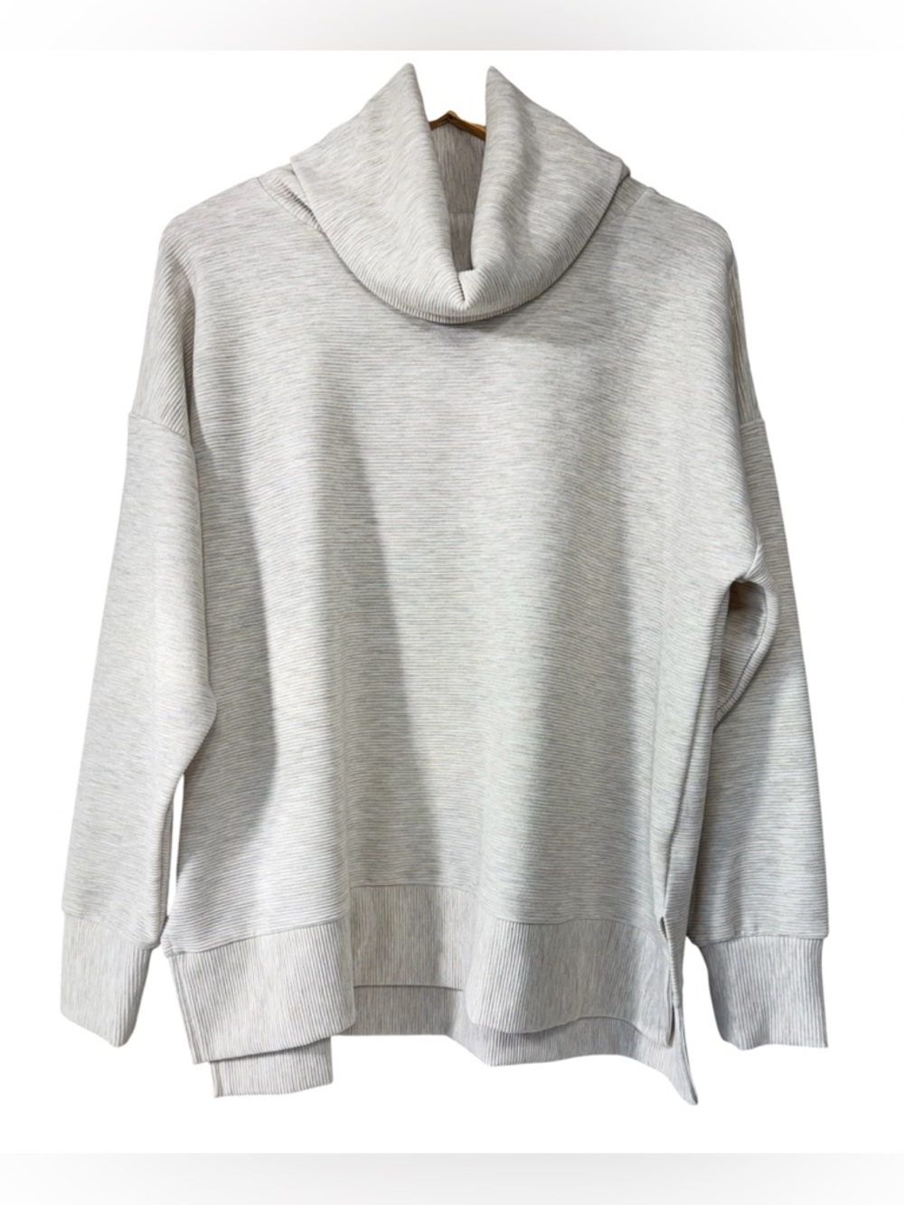 Ideology Ribbed Oversized Cowl Turtleneck Long Sleeve Sweater Women XL